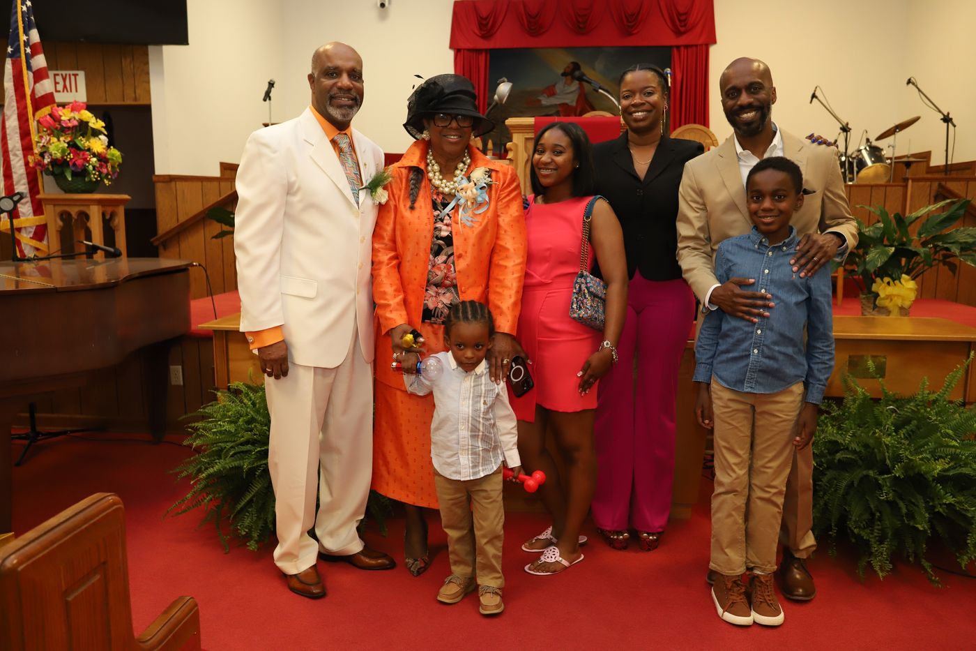 Family in the sanctuary